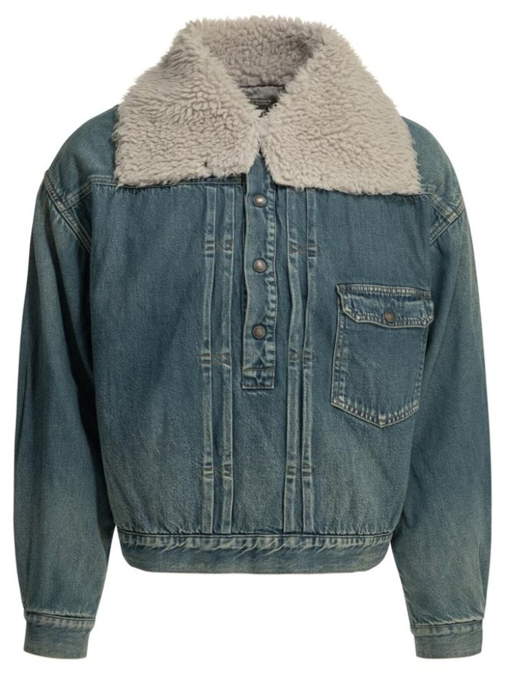 Kapital 1St Jkt Anorak Denim Jacket Tag Size 2 Men